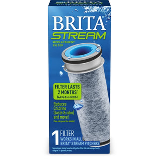 Brita Stream Pitcher Replacement Water Filter BPA Free
