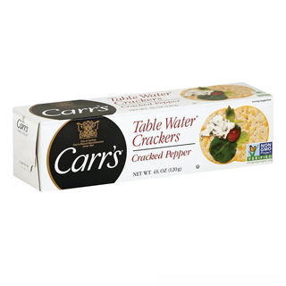 Carr's Cracked Pepper Table Water Crackers 4.25 Oz Box 12ct Case