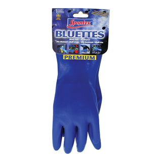 Spontex Bluettes Medium Heavy-Duty Neoprene Household Gloves