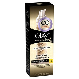 Olay Total Effects Tone Correcting SPF 15 Light To Medium UV Moisturizer, 1.7 OZ