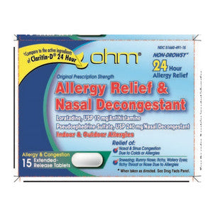 Leader(Tm)24 Hour Allergy Relief D- 24 Tablets 15Ct (Compare To Claritin D 24Hour)