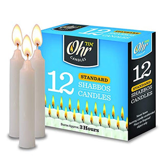 Ner Mitzvah Shabbos Candles - 3 Hour Burn Time