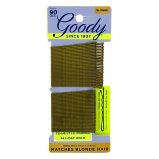 Goody Hair Bobby Pins, Blonde, 90-count, Metallic Blonde