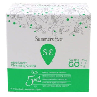 Summer's Eve Aloe Love Cleansing Cloths 5-in-1