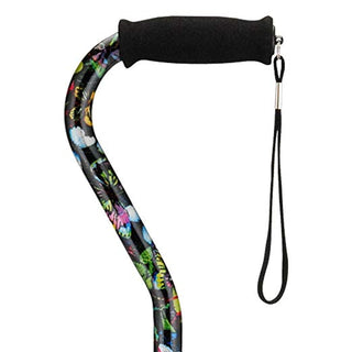 Nova Ortho Med Medical Offset Walking Cane With Butterflies