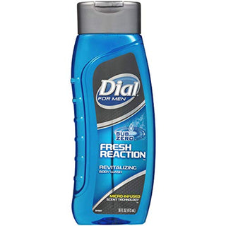 Dial For Men Fresh Reaction Body Wash, Revitalizing, Sub Zero