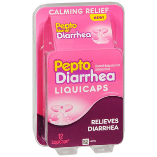 Pepto Dual-Action Relief, Diarrhea, Liquicaps ( Discontinued )