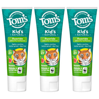Tom's of Maine Natural Children's Fluoride Toothpaste, Watermelon, 5.1 Oz