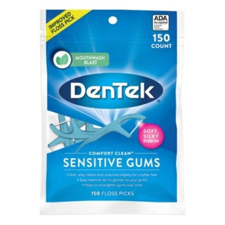 DenTek Comfort Clean Floss Picks For Sensitive Gums - 150ct