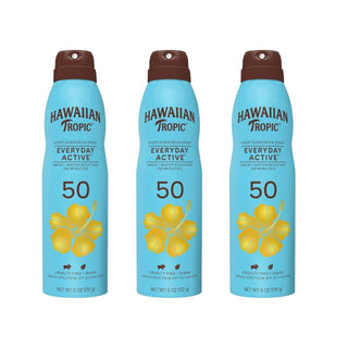 Hawaiian Tropic Island Sport Broad Spectrum Sunscreen Spray SPF 50 - 6 Ounce