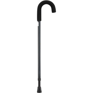 Nova Ortho-med Curved Handle Cane, Silver