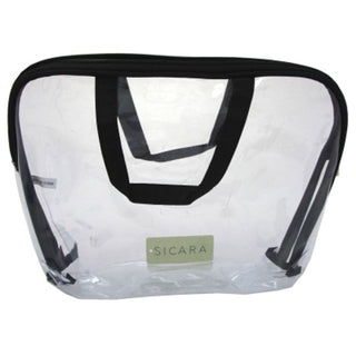 Sicara Clear Cosmetic Bag Large Carryall Handle