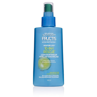 Garnier Fructis Moisture Lock 10-in-1 Rescue Leave-In Spray, 5 Fl Oz