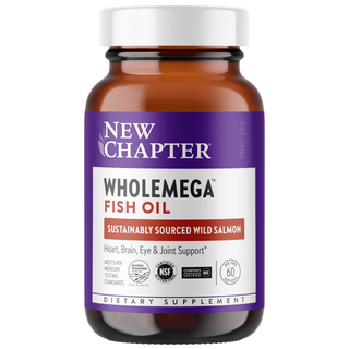 New Chapter Wholemega Whole Fish Oil - 1000 Mg - 60 Comprimidos