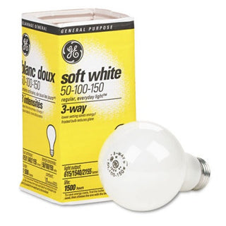 GE Lighting 97494 3 Way 50 100 150 Incandescent Light Bulb Soft White