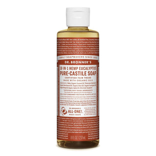 Dr. Bronner's Organic 18-in-1 Hemp Pure Castile Liquid Soap Eucalyptus 8 Fl. Oz