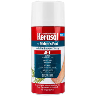 Kerasal 5-In-1 Athlete's Foot Invisible Powder Spray, 2 OZ