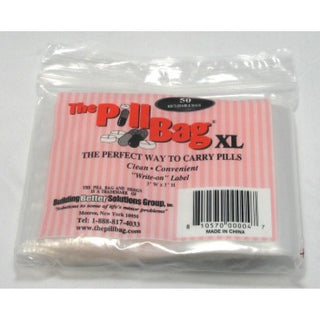 The Pill Bag XL Resealable Zipper Poly Bags, 3 By 3 Inch, 3 Mil