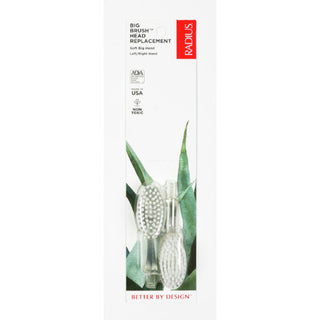 Radius Toothbrush Replacement Brush Heads 2, Soft Big Head