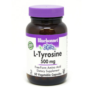 Bluebonnet L-Tyrosine 500 Mg, 50 Vegetable Capsules, Nutrition
