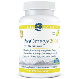 Nordic Naturals ProOmega 2000, Lemon, 1250 Mg, 60 Soft Gels