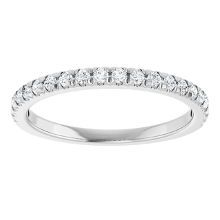 1/4 CTW Natural Diamond French-Set Anniversary Ring  14K Yellow Gold