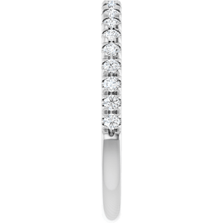 1/4 CTW Natural Diamond French-Set Anniversary Ring  14K Yellow Gold