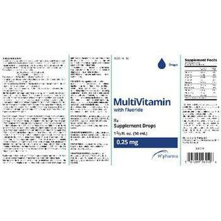 H2 Pharma Multivitamins With Fluoride Drops