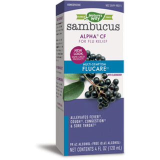 Nature's Way Sambucus Flu Care, Elderberry Syrup - 4 Oz
