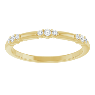 Élise 14K Gold Diamond Stackable Ring