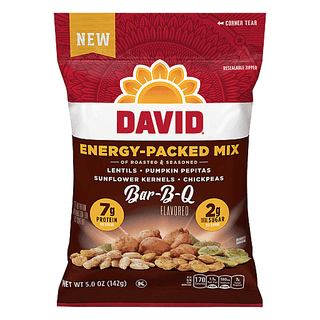 David Energy Packed Mix, Bar B Q Flavored 5 Oz