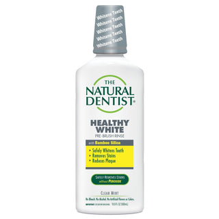 Natural Dentist Healthy White Whitening Pre Brush Rinse Clean Mint 16.9 Oz
