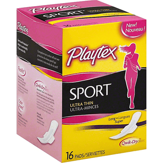 Playtex Sport Ultra Thin Pads, Long 16ct