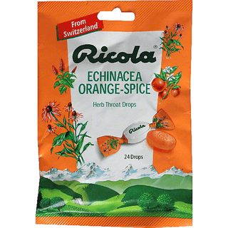 Ricola Herb Throat Drops, Echinacea Orange Spice