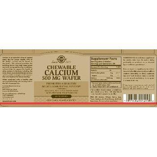 Solgar Chewable Calcium 500 Mg Wafer
