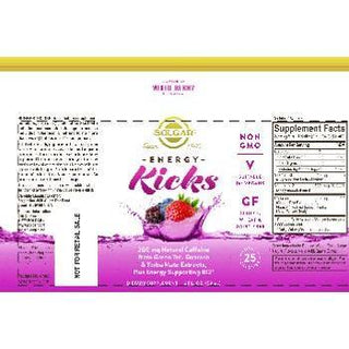 Solgar Energy Kicks Natural Mixed Berry Flavor
