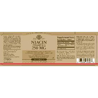 Solgar Niacin 250 Mg