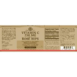 Solgar Vitamin C 250 Mg With Rose Hips