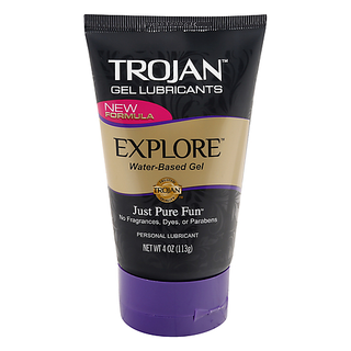 Trojan Explore Water Based Personal Lubricant Gel 4 Oz