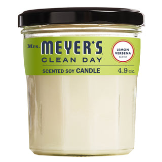 Mrs. Meyer's Clean Day Scented Soy Small Candle Lemon Verbena -- 4.9 Oz