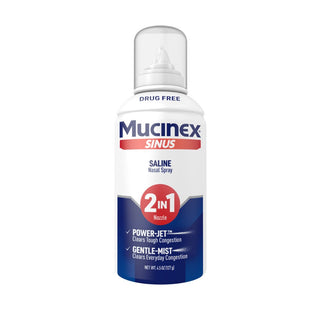 Mucinex® Sinus Saline Spray – 2-in-1 Cleansing &amp; Soothing Formula (4.5 oz)