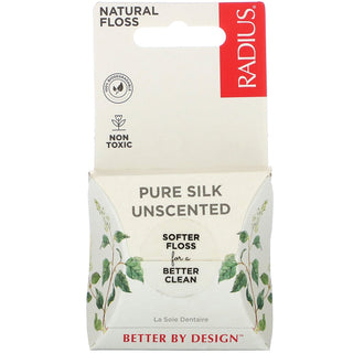 Radius Pure Silk Unscented Natural Floss - Case Of 6/33 Yd