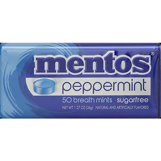 Mentos Breath Mints Sugarfree Peppermint