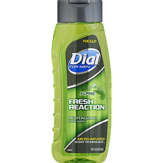 Dial For Men Alpine Fresh Reaction Revitalizing Body Wash 16 Fl. Oz. Squeeze Bottle