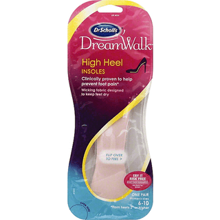 Dr Scholls Dream Walk Insoles, High Heel, Sizes 6-10, Women's