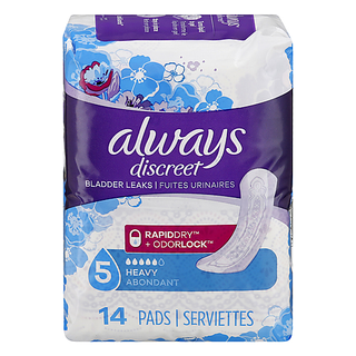 Always Discreet Heavy 5 Lightly Scented Pads