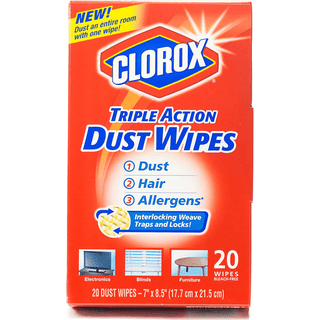 Clorox Triple Action Dust Wipes, 20 Count Box