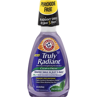 Arm & Hammer Truly Radiant Clean Mint Fluoride Rinse 8 Fl. Oz. Bottle