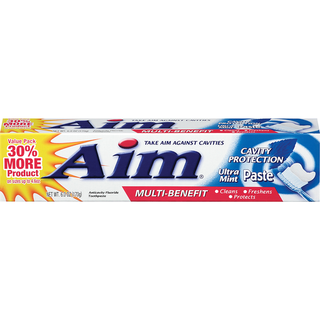 AIM Multi-Benefit Cavity Protection Ultra Mint Toothpaste 6 Oz. Box