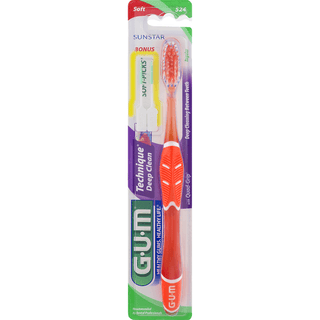 GUM Technique Deep Clean Deep Cleaning Between Teeth Toothbrush